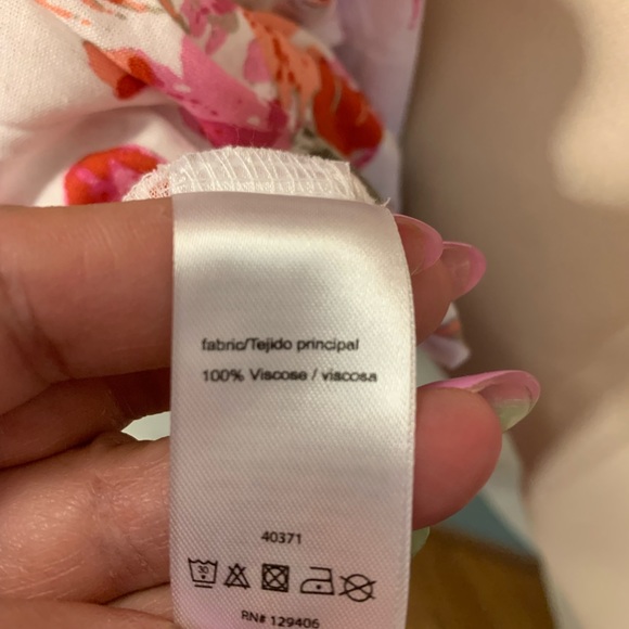 Gently loved Lascana Venus strapless summer dress. Floral print.Cinched top. - Picture 5 of 5